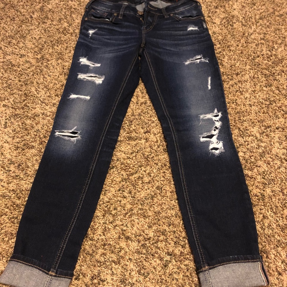 Silver Skinny Jeans